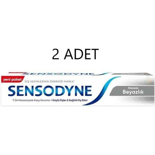 Sensodyne Hassas Beyazlık Diş Macunu 75 ml x 2 Adet