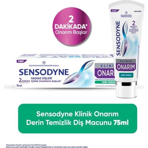 Sensodyne Klinik Onarım Derin Temizlik Diş Macunu Hassas Dişler İçin 75 ml