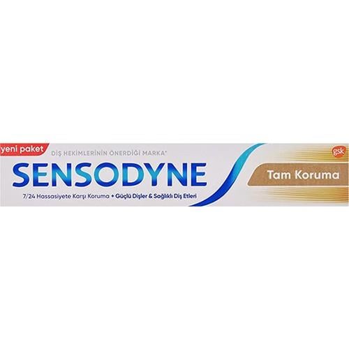 Sensodyne Tam Koruma Diş Macunu 75 ml Hassas Dişler için Türkiye Menşeli