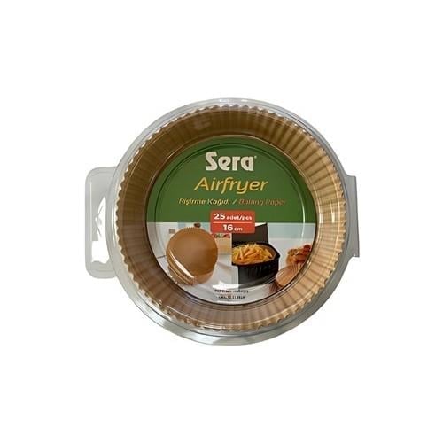 Sera Airfryer Pişirme Kağıdı 25 Adet -16 cm