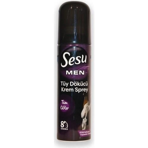 Sesu Men Tüy Dökücü Krem Sprey 150 ml 8 Dakikada Pürüzsüz Cilt İçin Pratik Çözüm