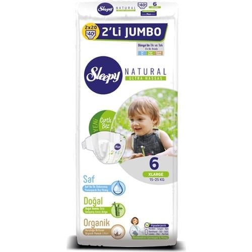Sleepy Bebek Bezi Jumbo 6 Beden 40 adet