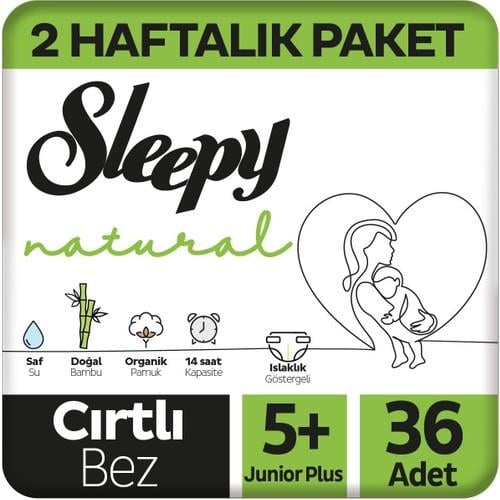 Sleepy Natural Jumbo Bebek Bezi Junior Plus 5+ Numara 36 Adet 13-20 kg
