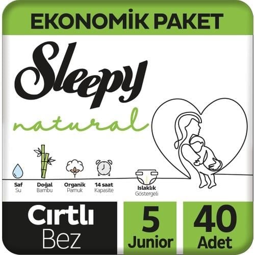 Sleepy Natural Jumbo Bebek Bezi Junior 5 Numara 40 Adet