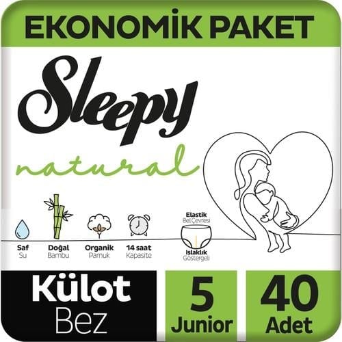 Sleepy Natural Jumbo Külot Bebek Bezi Junior 5 Numara 40 Adet