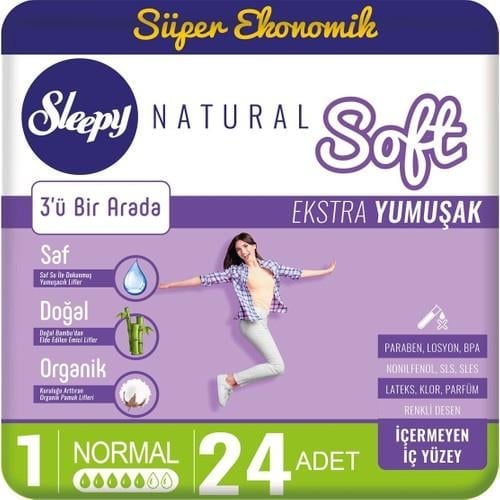 Sleepy Natural Soft Ekstra Yumuşak Normal 24 Ped