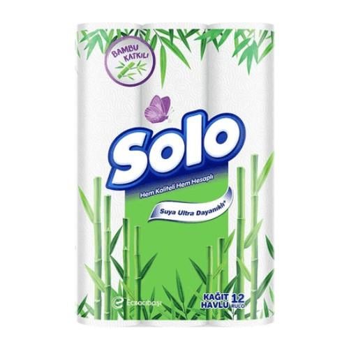 Solo Bambu Katkılı Kağıt Havlu 12'li