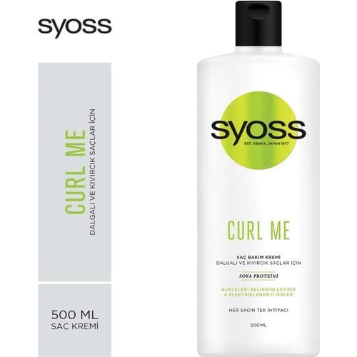 Syoss Curl Me Kıvırcık Saçlar İçin Soya Proteinli Saç Kremi 500 ml 1 Adet Saç Bakım Kremi