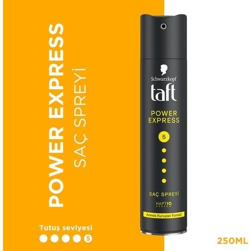 Taft Power Express Saç Spreyi 250 ml Hızla Kuruyan Güçlendirici Etki ile Uzun Süreli Tutuş