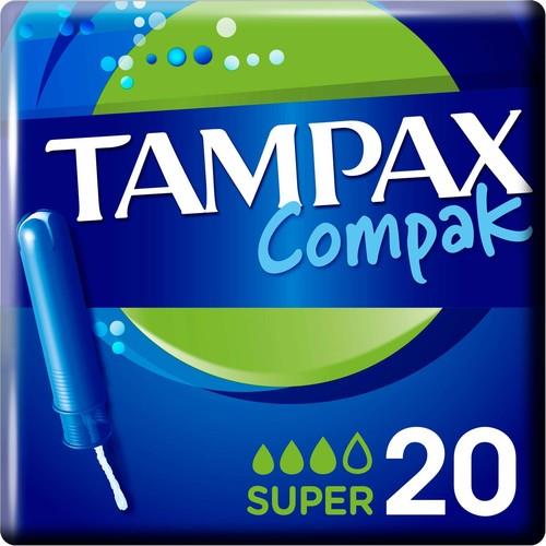 Tampax Compak Super Tampon Aplikatörlü 20 Adet