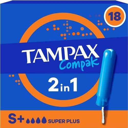 Tampax Tampon Compak Super Plus 18'li