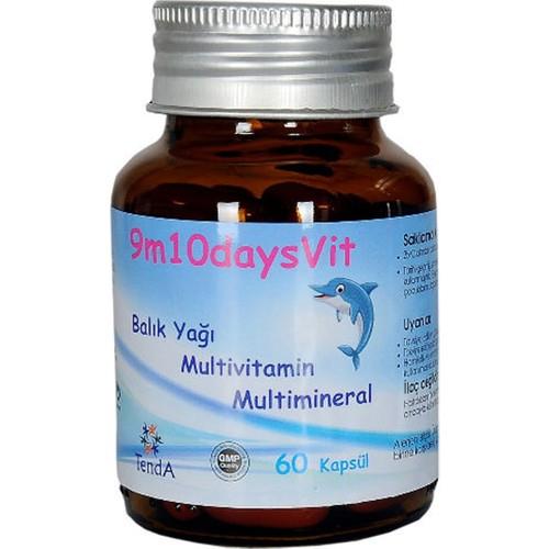 Tenda 9M10DAYSVIT Balık Yağı Multivitamin ve Multimineral 60 Kapsül
