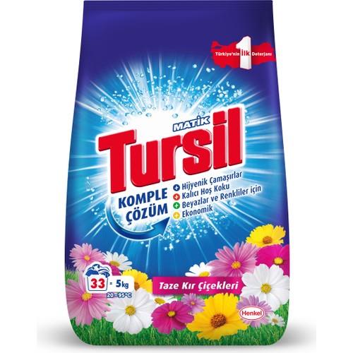 Tursil Toz Çamaşır Deterjanı 5kg (33 Yıkama) Taze Kır Çiçekleri