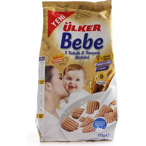 Ülker 3 Tahıllı Tarçınlı Bebe Bisküvisi 172 gr