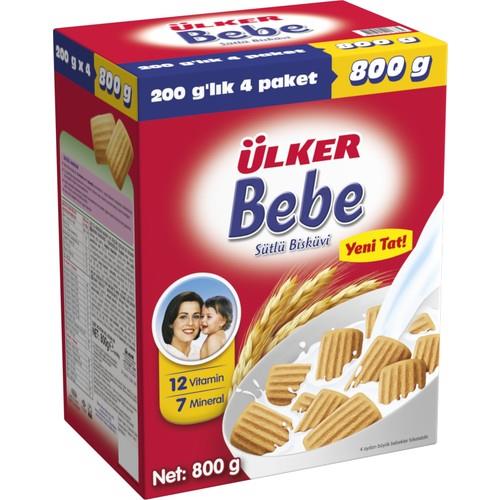 Ülker Bebek Bisküvisi 800 gr - 0-6 Ay Arası Bebekler İçin, 12 Vitamin ve 7 Mineral İçeren Besleyici Formül
