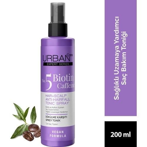 URBAN Care Expert Serisi Biotin ve Kafein  Saç Toniği-Hızlı Uzamaya -200 ML