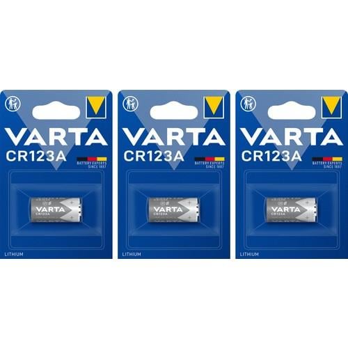 Varta 6205 CR123A 3V Lityum Pil 3'lü