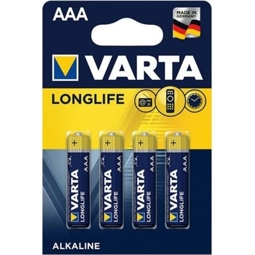 Varta LongLife Alkaline AAA İnce Kalem Pil 4'Lü