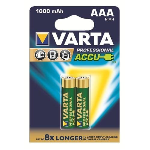 Varta Professional Accu İnce pil - AAA 1.000mAh (Dijital cihazlar için özel seri) 2'li 5703301402