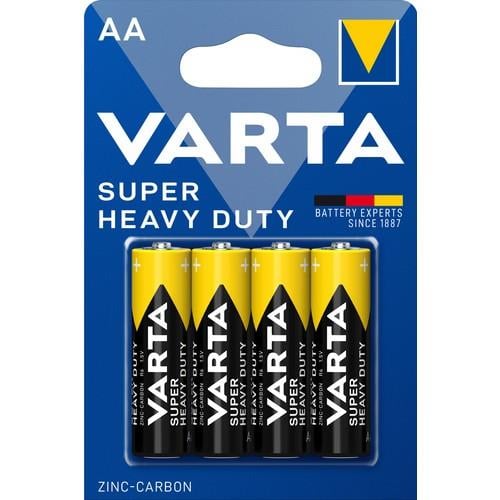 VARTA Super Heavy Duty AA Çinko Karbon Pil 4'lü Paket
