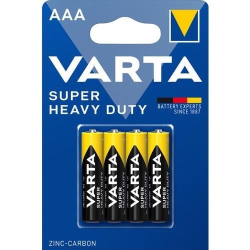 VARTA Super Heavy Duty AAA Çinko Karbon Pil 4'lü Paket