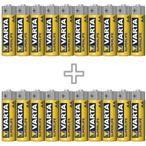 Varta Süperlife 20'li Özel Pil Paketi(20 Aa)