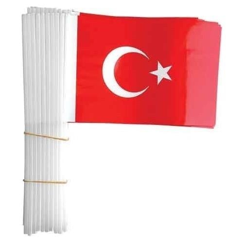 Vatan Büyük Çıtalı Kağıt Bayrak 50 Li VT803