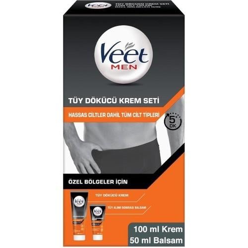 Veet Men Özel Bölgeler İçin Tüy Dökücü Krem Seti 100&50 ml