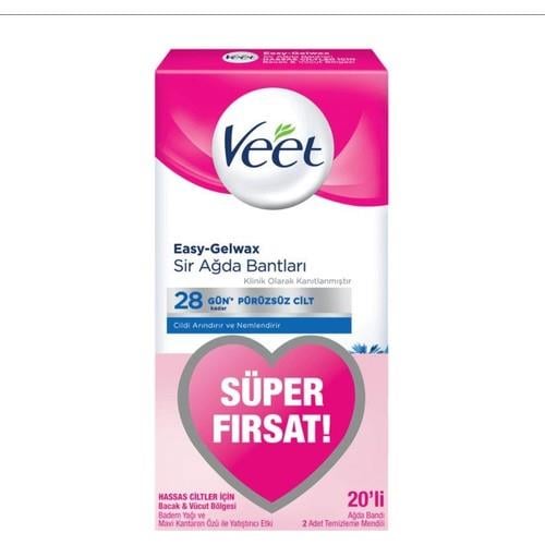 Veet Sir Ağda Bandı Hassas Cilt 20'li Sir Ağda