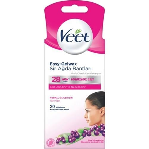 Veet Sir Ağda Bandı Normal Cilt Yüze Özel