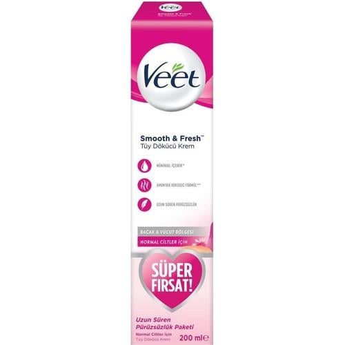 Veet Smooth  Fresh Normal Cilt Tüy Dökücü Krem 200 ml