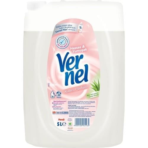 Vernel 5 lt Konsantre Çamaşır Yumuşatıcısı – Hassas Ciltlere Uygun, Renk Koruma, Dermatolojik Onaylı, Türkiye Üretimi