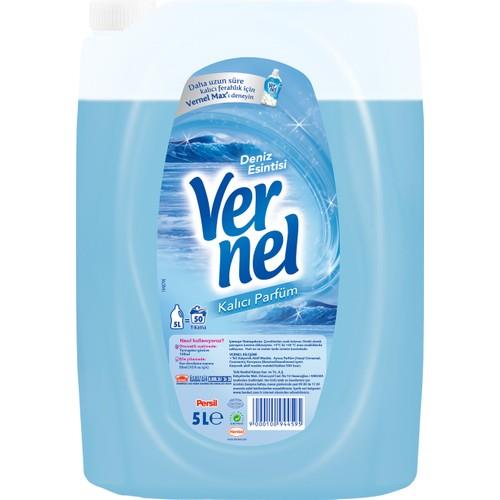 Vernel Organik Anti Alerjik Çamaşır Yumuşatıcısı Deniz Esintisi Kokulu 5 L – 50 Yıkama, Hassas Ciltler İçin