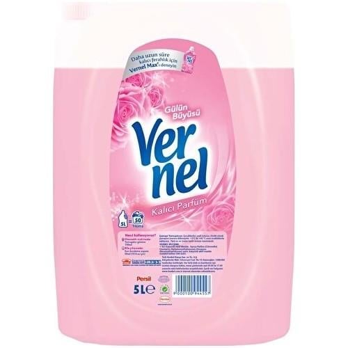 Vernel Sıvı Çamaşır Yumuşatıcısı Gülün Büyüsü 5L