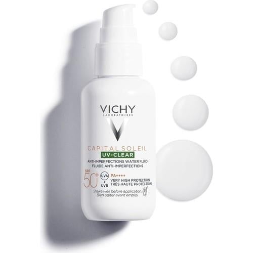 Vichy Capital Soleil UV- Clear Yağlanma Karşıtı Güneş Kremi- Yağlı Ciltler İçin 40 ML