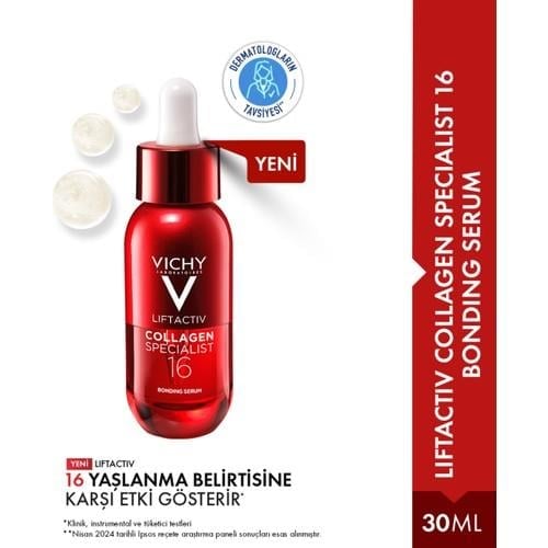 Vichy Liftactiv Collagen Specialist 16 Yaşlanma Karşıtı Unisex Serum 30 ml Co-Bonding Teknolojili