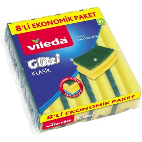 Vileda 8'li Yeşil Klasik Oluklu Sünger