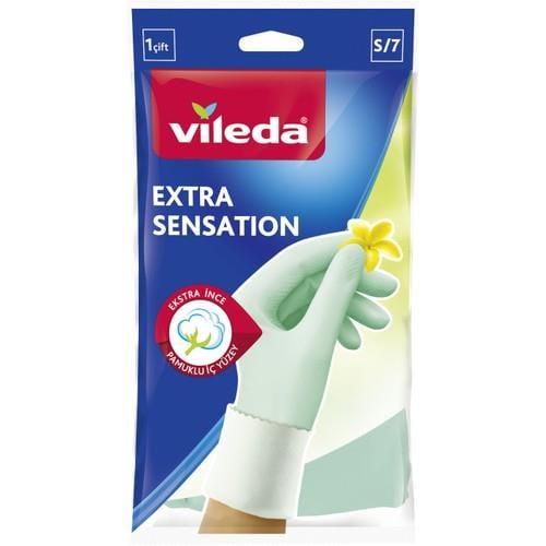 Vileda Extra Sensation Temizlik Eldiven (Küçük)