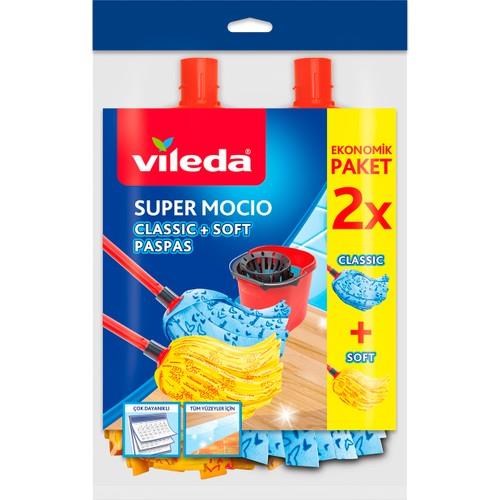 Vileda Supermocio Klasik + Ahşap Yedek Paspas