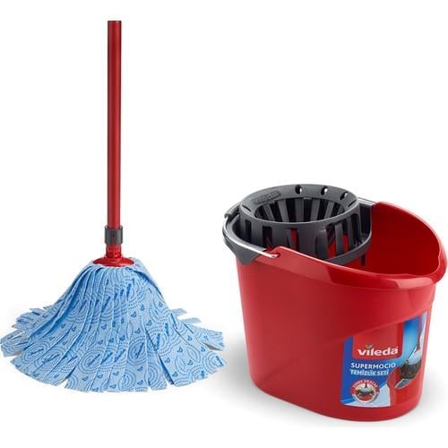 Vileda SuperMocio Temizlik Seti Dayanıklı Plastik Biyonik Teknoloji Kolay Sıkma ve Hızlı Kuruma