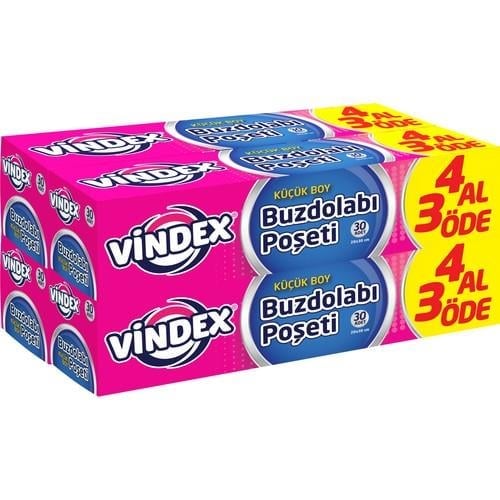 Vindex Buzdolabı Poşeti 4 Al 3 Öde Küçük Boy