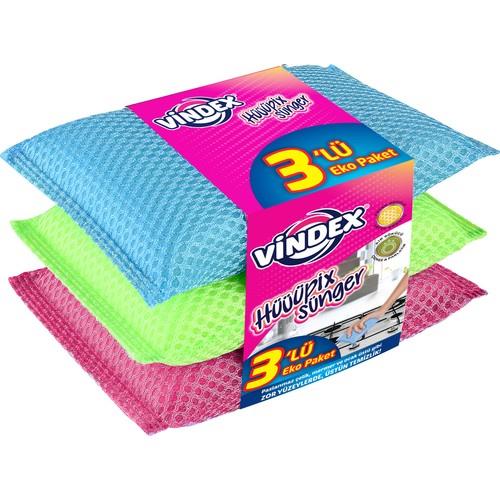 Vindex Hüpix Sünger 3'lü