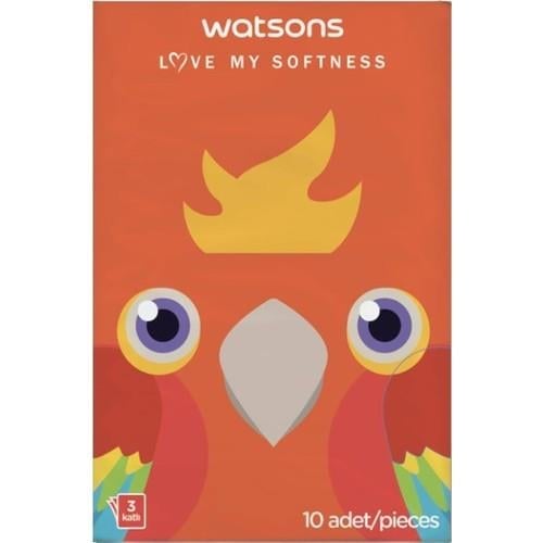 Watsons Hankies Mini Whale 6'lı Mendil