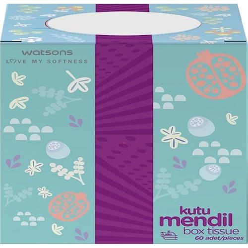 Watsons X-Flower Kutu Mendil 60 Adet