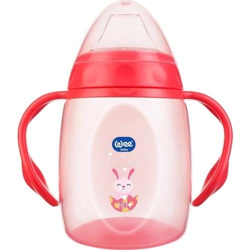 Wee Baby Antikolik Akıtmaz Kulplu PP Bardak 250 ml Pembe