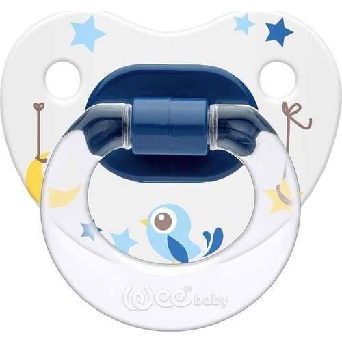 Wee Baby  Baby Silikon Desenli Damaklı Emzik (Askılı)