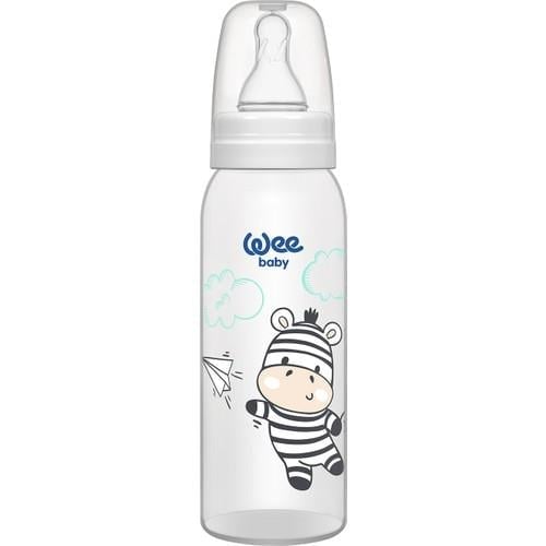 Wee Baby Silikon Uçlu Desenli PP Biberon 250 cc