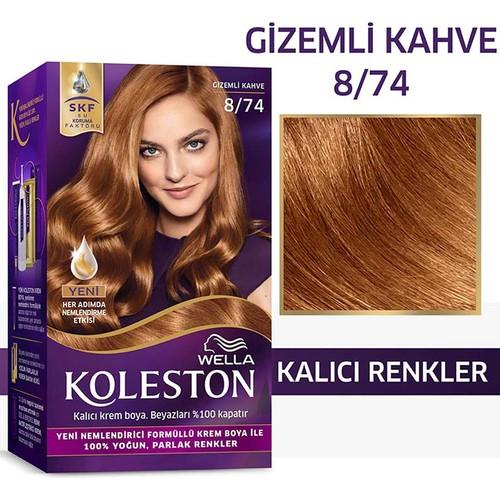 Wella Koleston Kit Saç Boyası 8/74 Gizemli Kahve