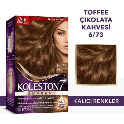 Wella Koleston Supreme Kit 6/73 Toffee Çikolata Kahvesi