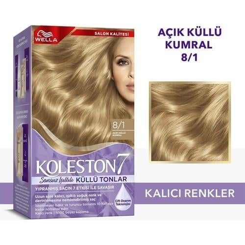 Wella Koleston Supreme Kit 8/1 Açık Küllü Kumral
